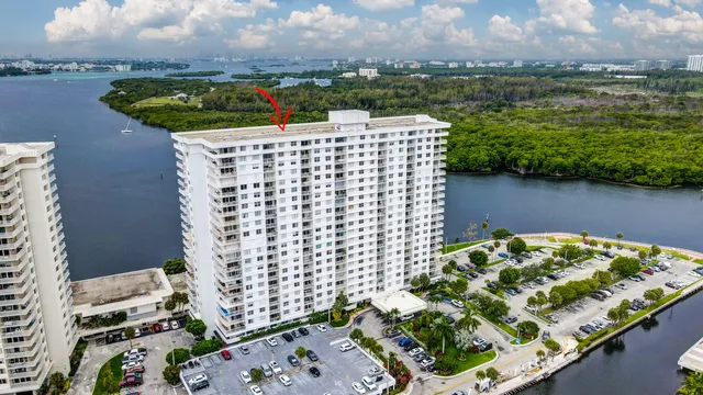 a view of a city with tall buildings