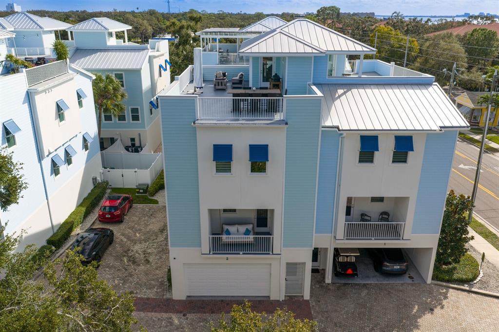 a front view of a house with a garage