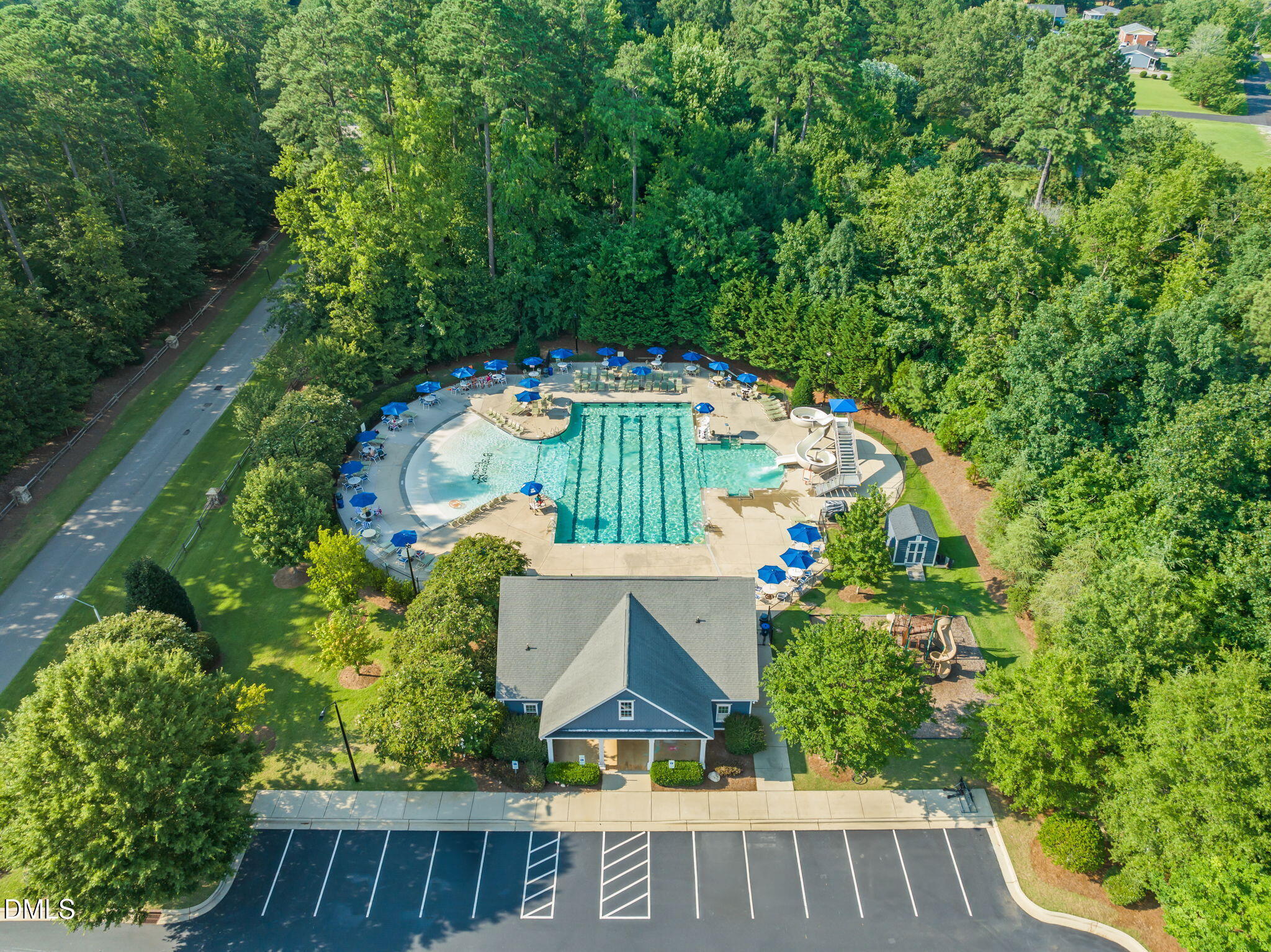 4324 Brighton Ridge Drive Apex, NC 27539 - Photo 34 of 37 an aerial view of a house