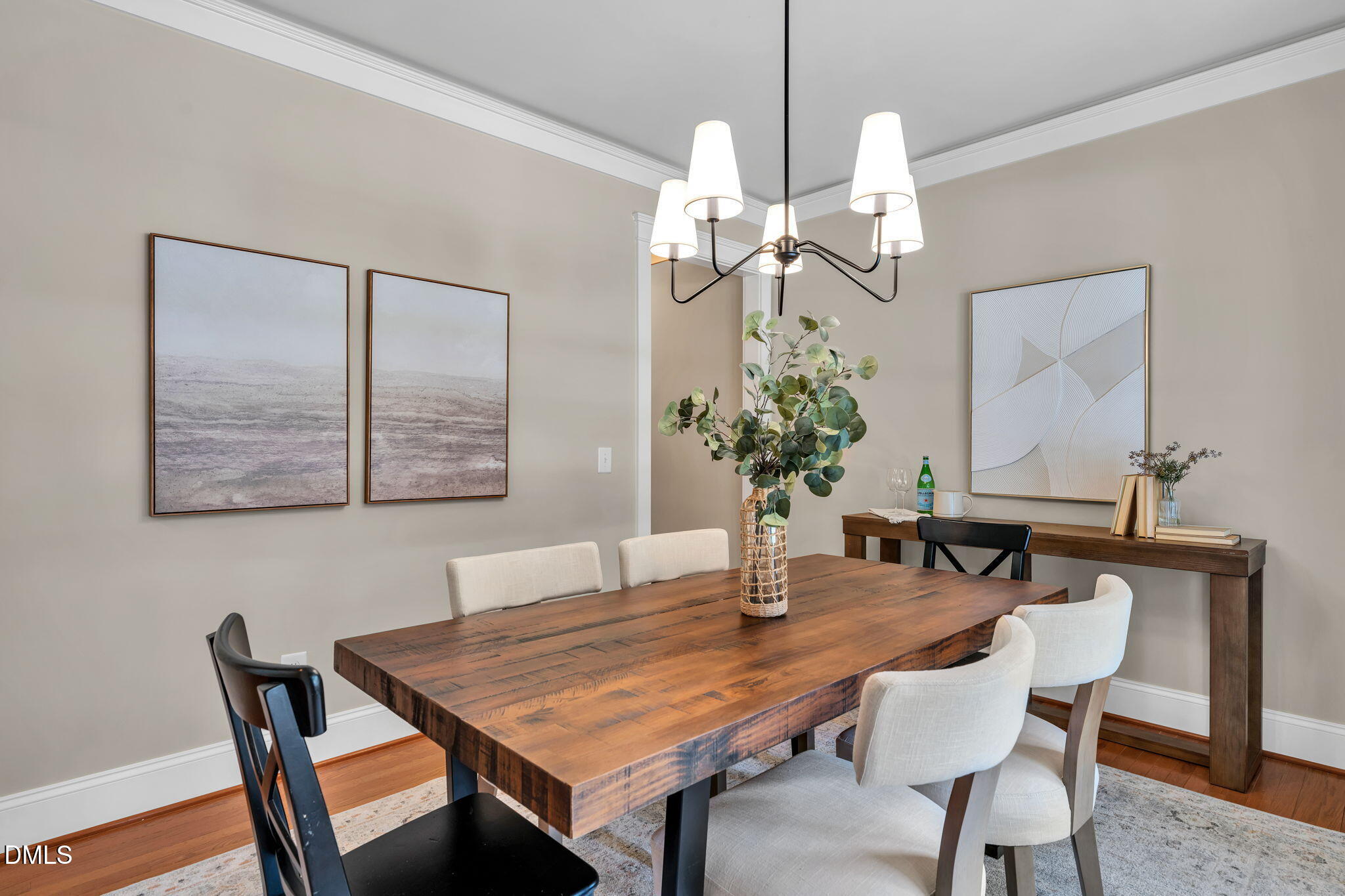 4324 Brighton Ridge Drive Apex, NC 27539 - Photo 5 of 37 a dining room with furniture and wooden floor