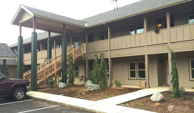 a view of a house with a patio
