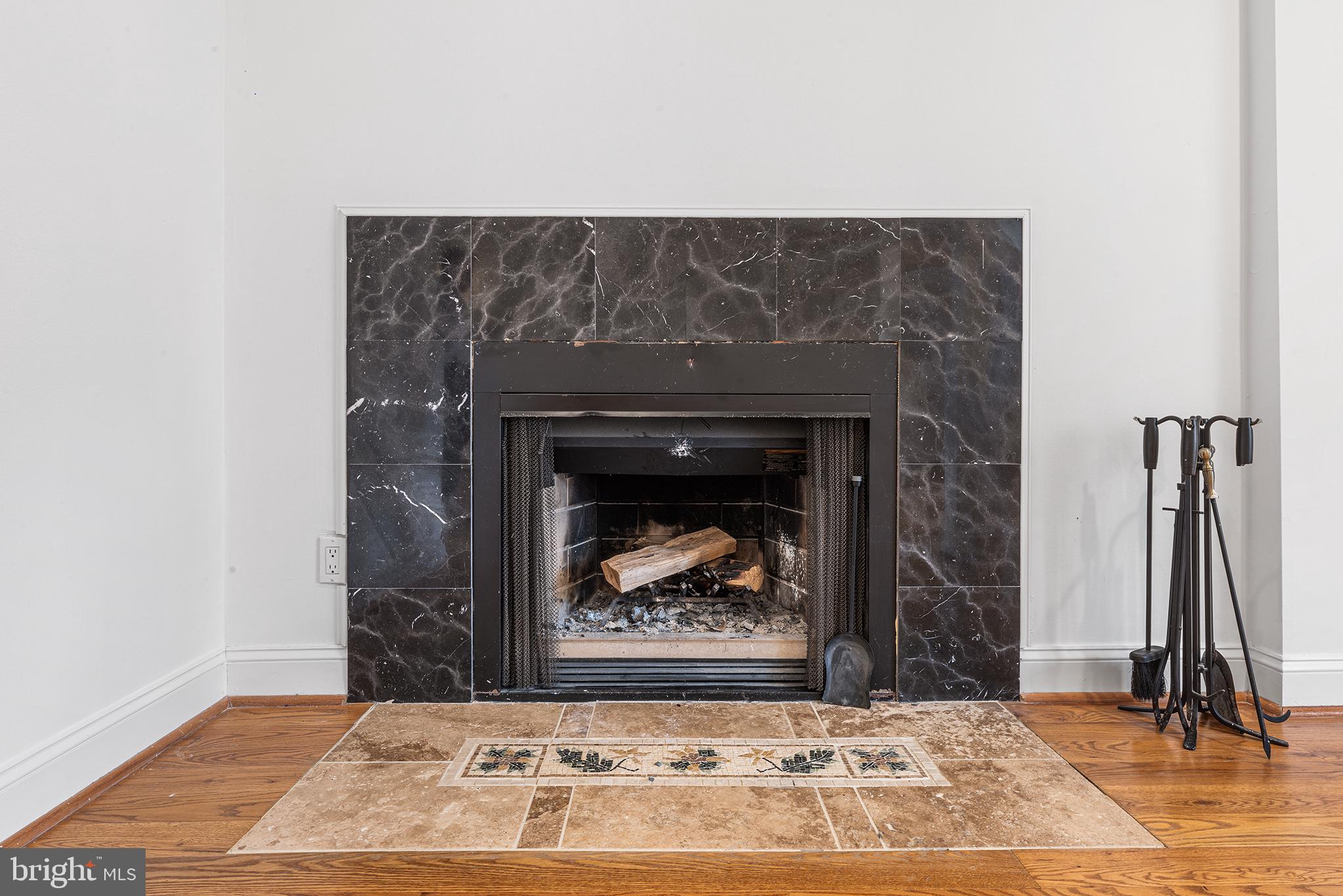 902 Pine Street, Unit 3F Philadelphia, PA 19107 - Photo 12 of 22 a living room with a fireplace