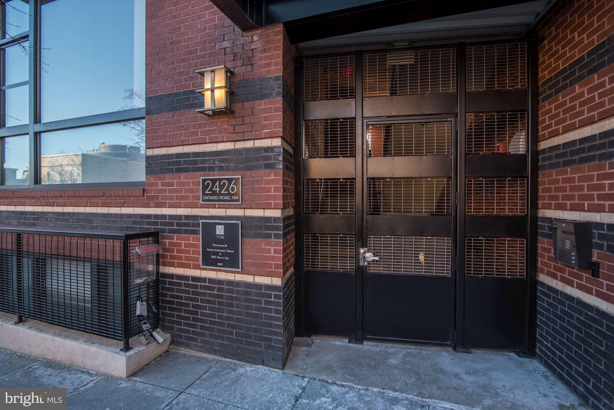 2426 Ontario Road Northwest, Unit 304 Washington, DC 20009 - Photo 2 of 30 Front entry to bldg