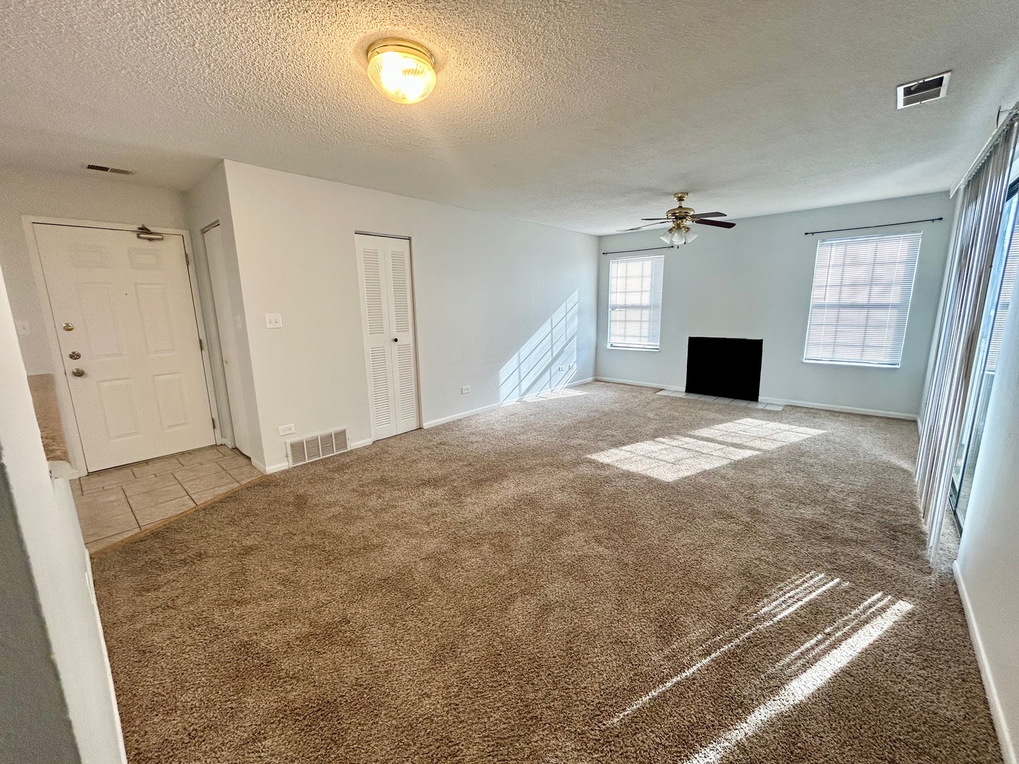 2068 North Rand Road, Unit 109 Palatine, IL 60074 - Photo 5 of 9 a view of empty room with window and fireplace