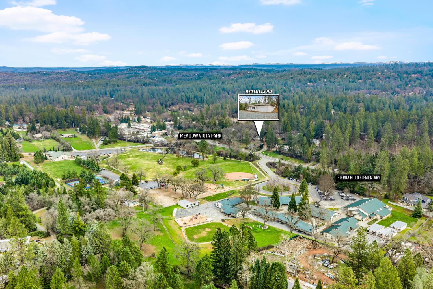 970 Mill Road Meadow Vista, CA 95722 - Photo 40 of 41 Meadow Vista park across the road