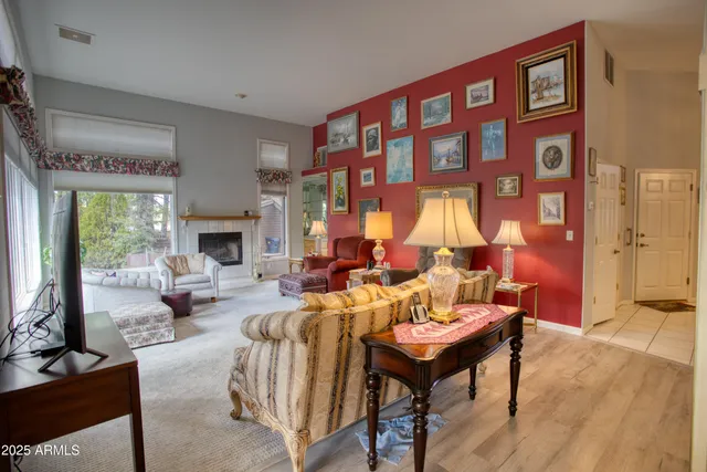 a glass room with window