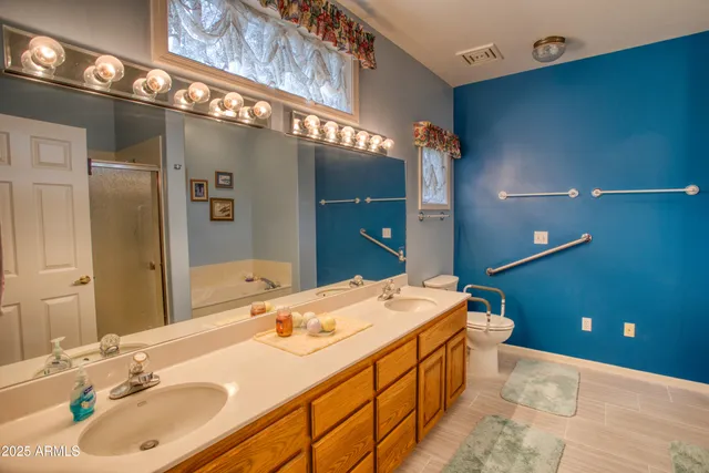 a bathroom with a tub