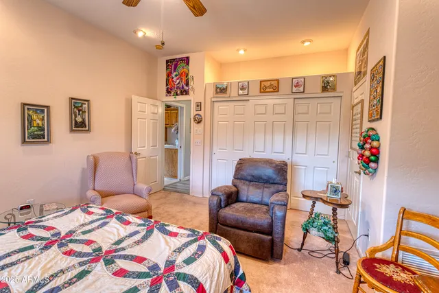 a bathroom with a double vanity sink a and a mirror