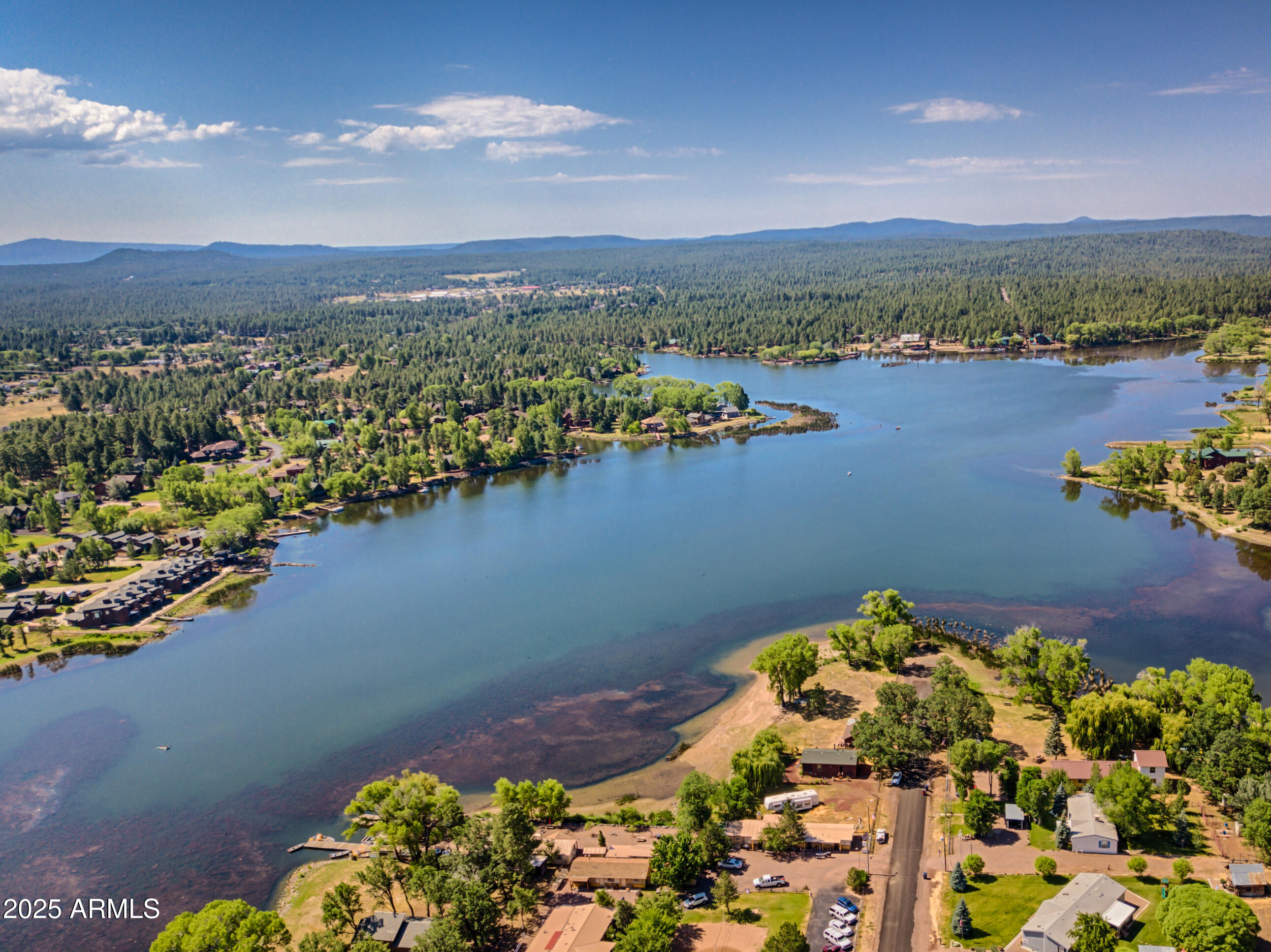2457 Dragonfly Lane Pinetop-Lakeside, AZ 85929 - Photo 32 of 35 a view of a lake with a city