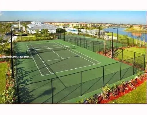 a view of a tennis court