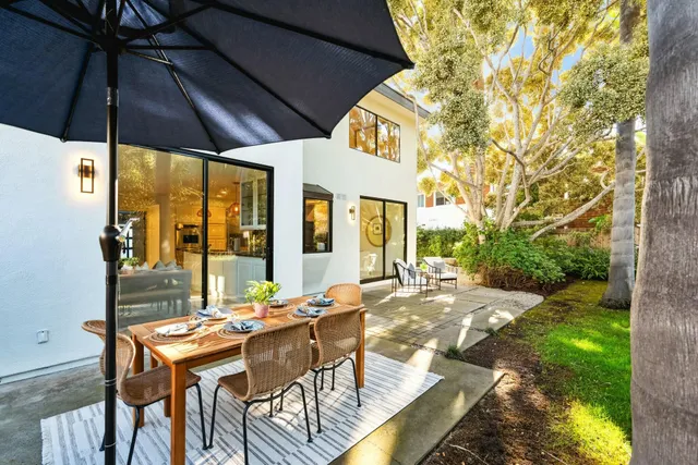 a view of an ocean and beach