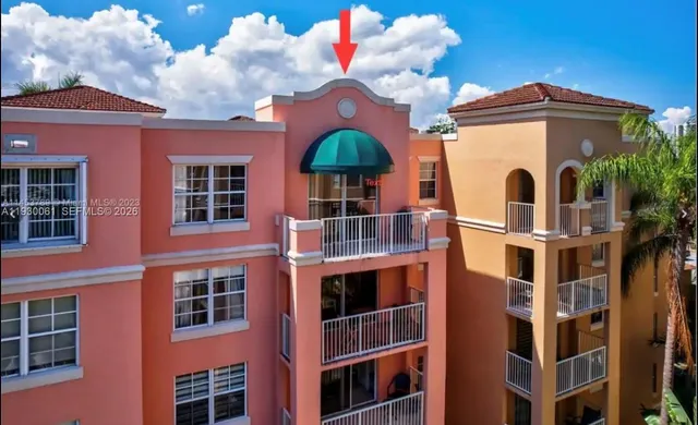 a front view of a building