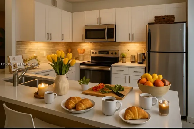 a kitchen with a sink and a stove top oven