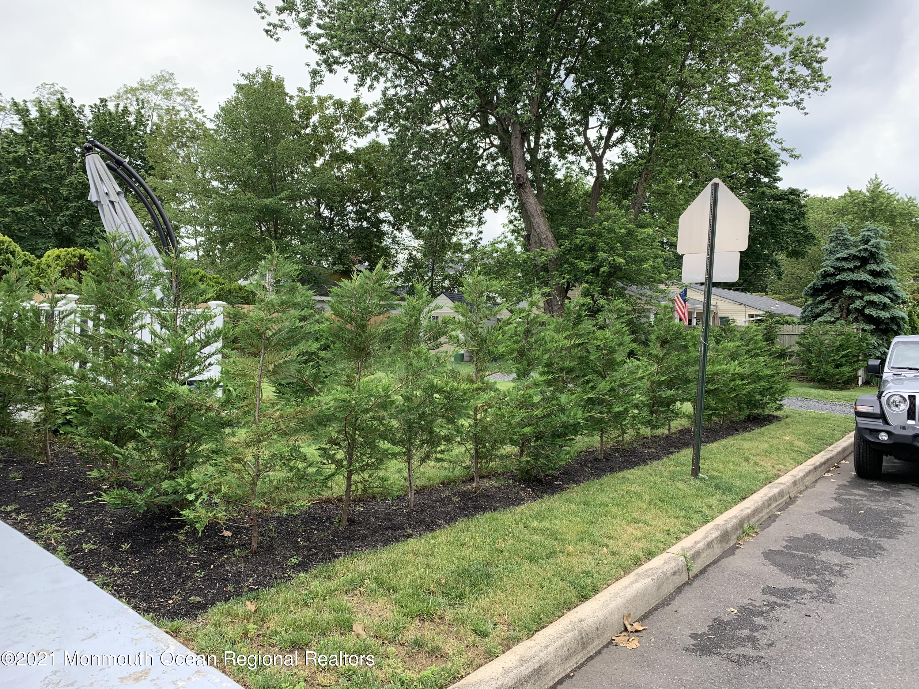 34 Forrest Avenue Rumson, NJ 07760 - Photo 21 of 22 a view of a park that has large trees and a wooden fence