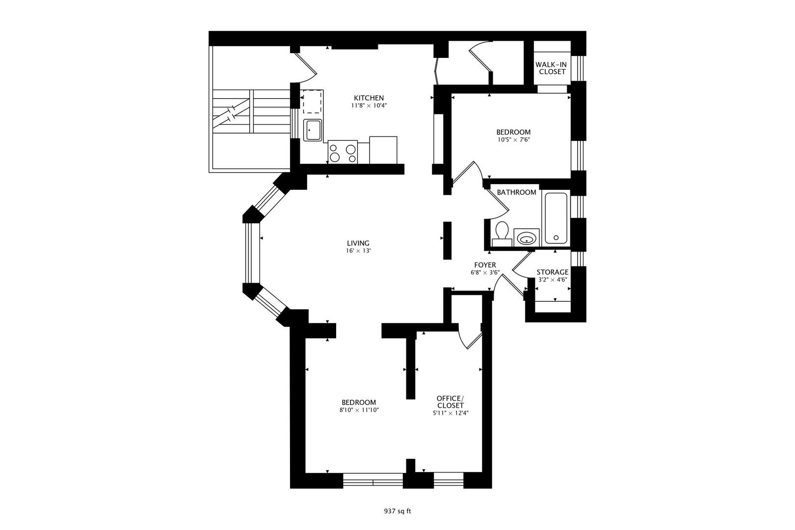 2114 West Byron Street, Unit 1 Chicago, IL 60618 - Photo 4 of 23 a picture of a floor plan