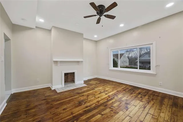 a view of an empty room