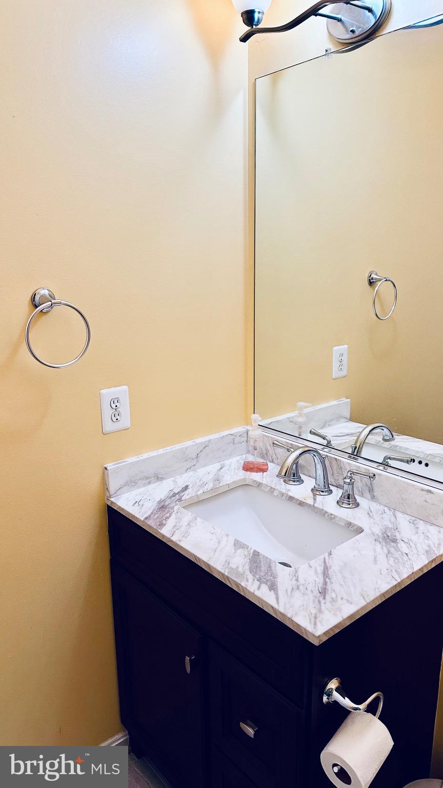 12968 Wood Cres Circle Herndon, VA 20171 - Photo 27 of 33 a bathroom with a sink vanity and a mirror