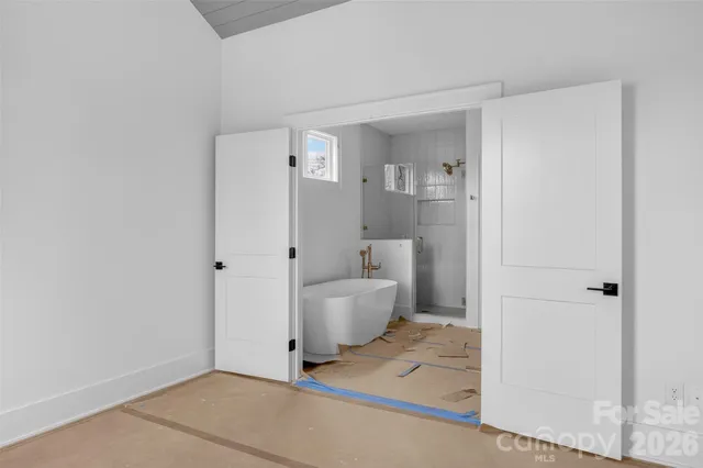 a view of an empty room