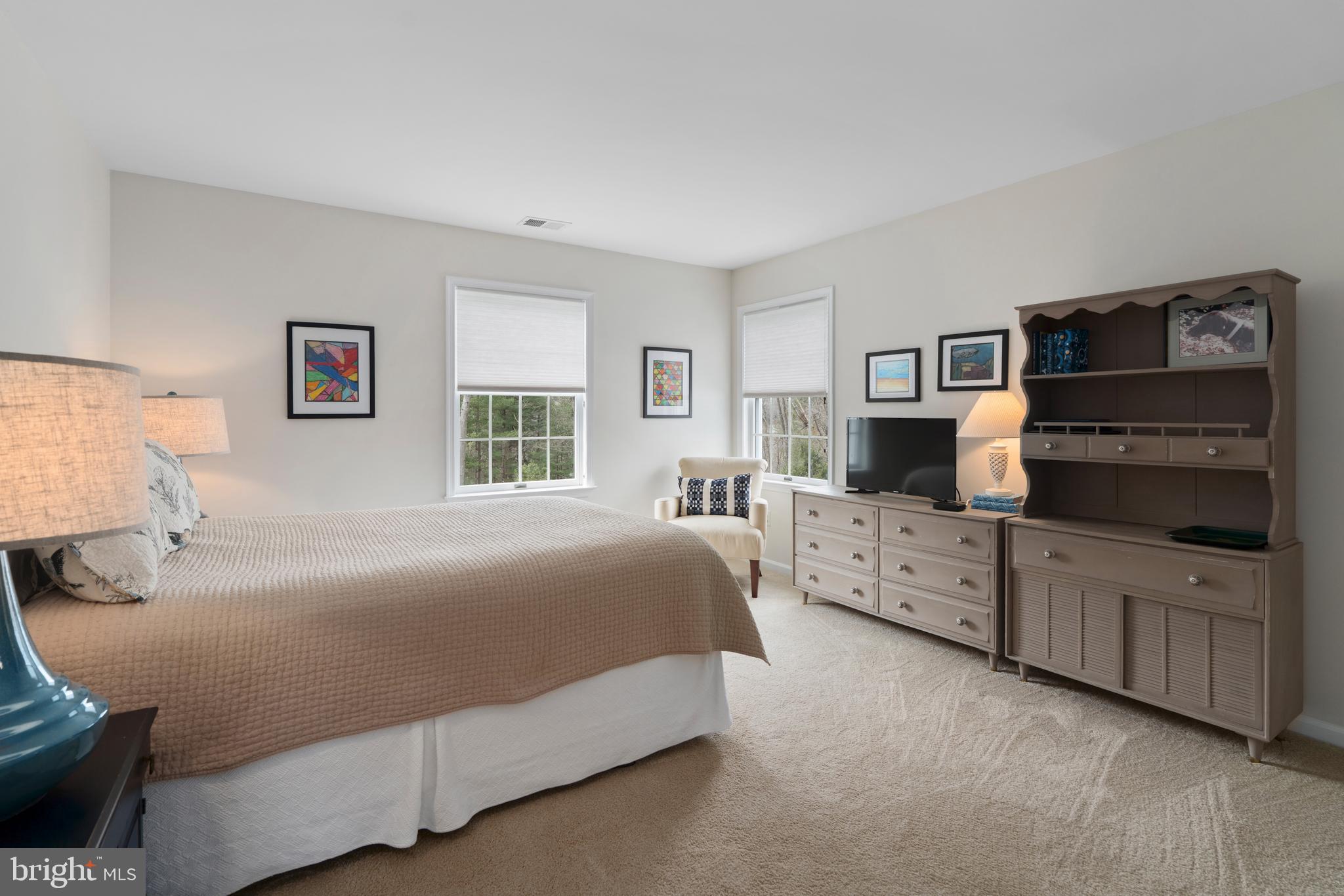 1116 Wiseburg Road Parkton, MD 21120 - Photo 35 of 54 a bedroom with a bed and a flat screen television