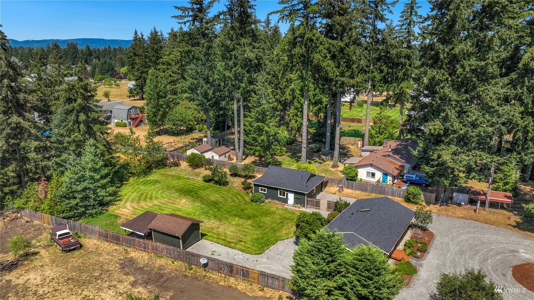 19027 Nutmeg Street Southwest Rochester, WA 98579 - Photo 21 of 22 an aerial view of a house with outdoor space patio and outdoor seating