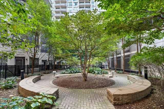 a building with trees in the background