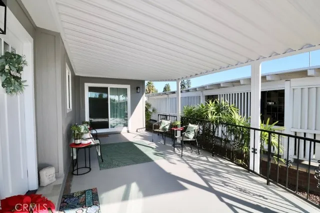 a view of a house with a patio