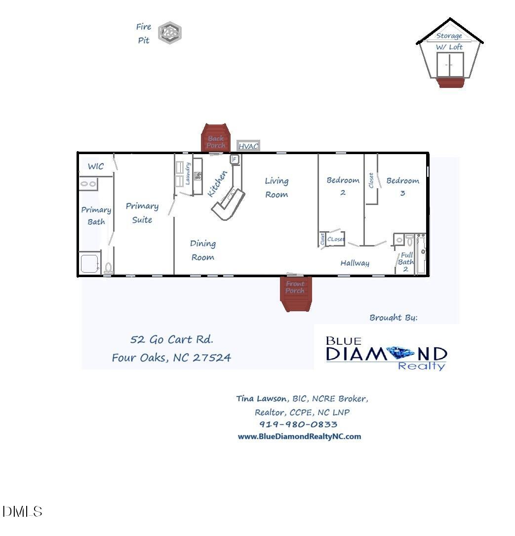 52 Go Cart Road Four Oaks, NC 27524 - Photo 60 of 61 Floor Layout