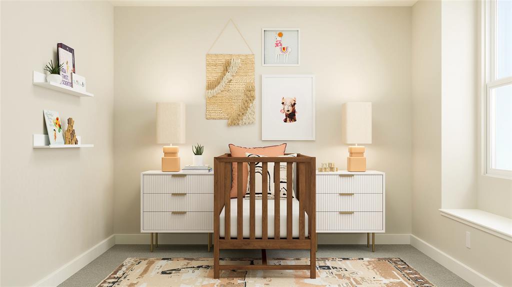 710 Lacewing Drive Arlington, TX 76005 - Photo 13 of 15 a view of hallway with window and a dresser