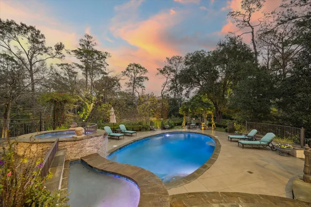 a car is parked in a parking garage