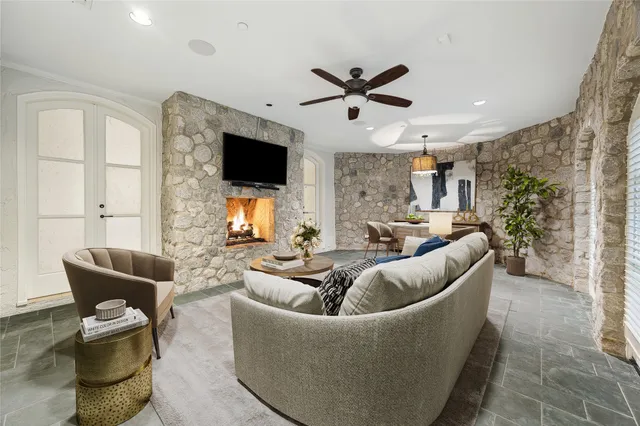 a kitchen with a stove and a refrigerator