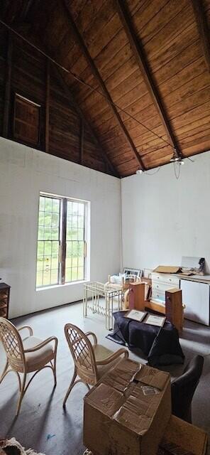 384 Point Road Hancock, ME 04640 - Photo 18 of 70 Cathedral ceiling of studio.