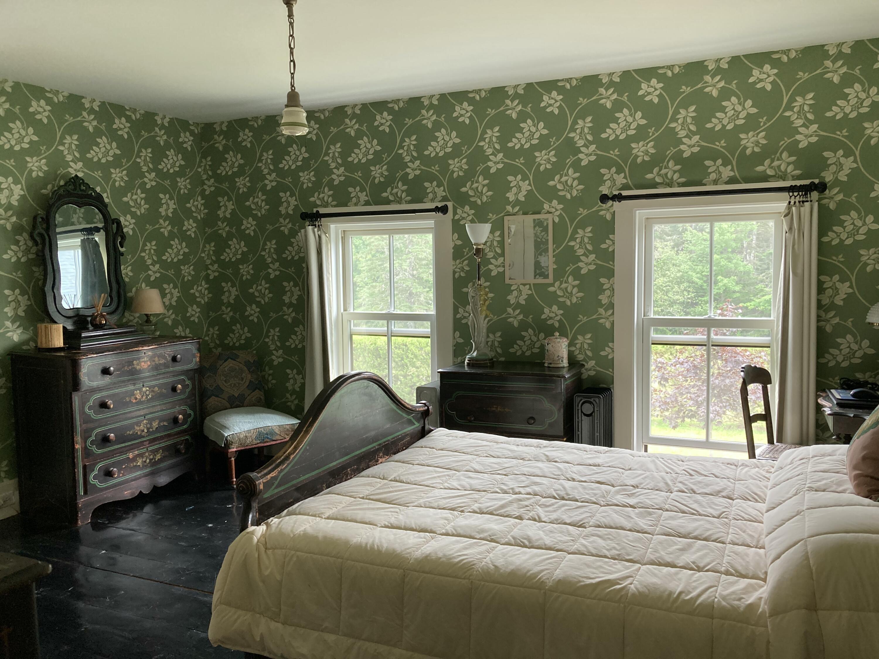 384 Point Road Hancock, ME 04640 - Photo 28 of 70 Green bedroom w/handpainted furniture.