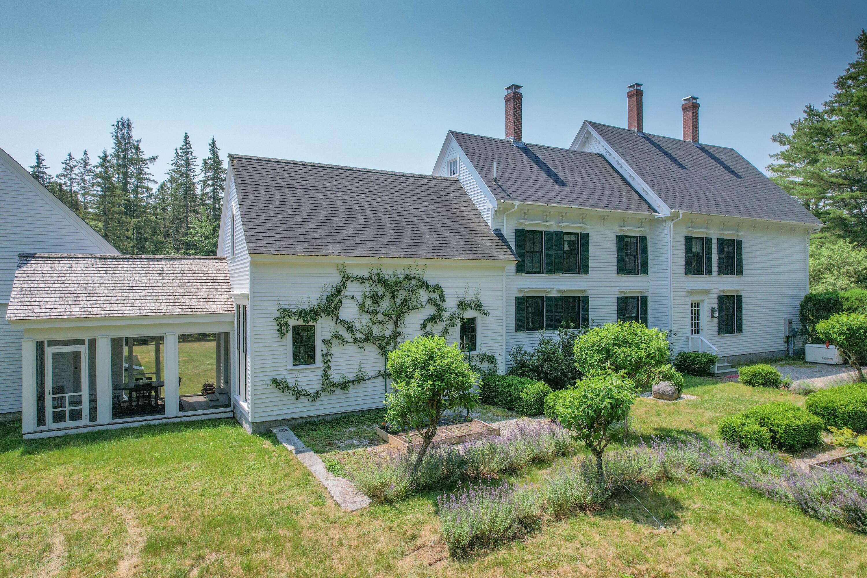 384 Point Road Hancock, ME 04640 - Photo 60 of 70 Side of house from garden area.
