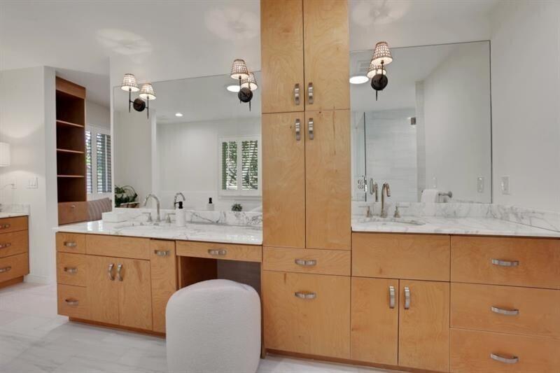 1211 Oakdale Road Northeast Atlanta, GA 30307 - Photo 29 of 67 a bathroom with a sink and a mirror