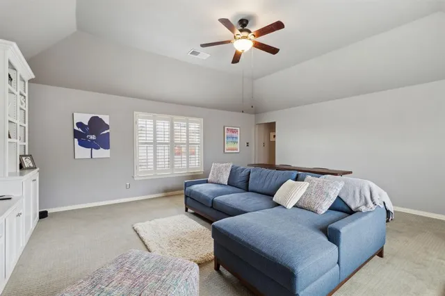 a building outdoor space with patio furniture