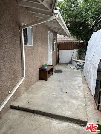 a backyard of a house