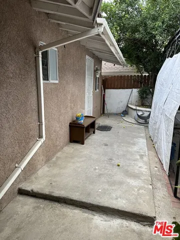 a backyard of a house