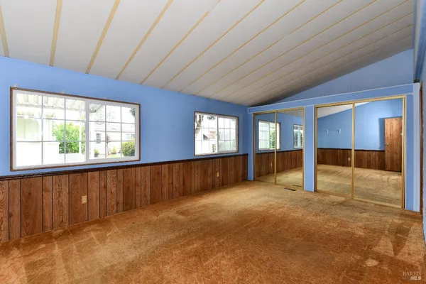 a view of an empty room