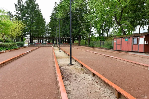 a view of a golf course