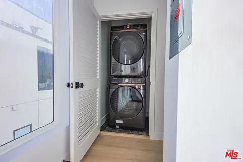 a utility room with a washer and dryer