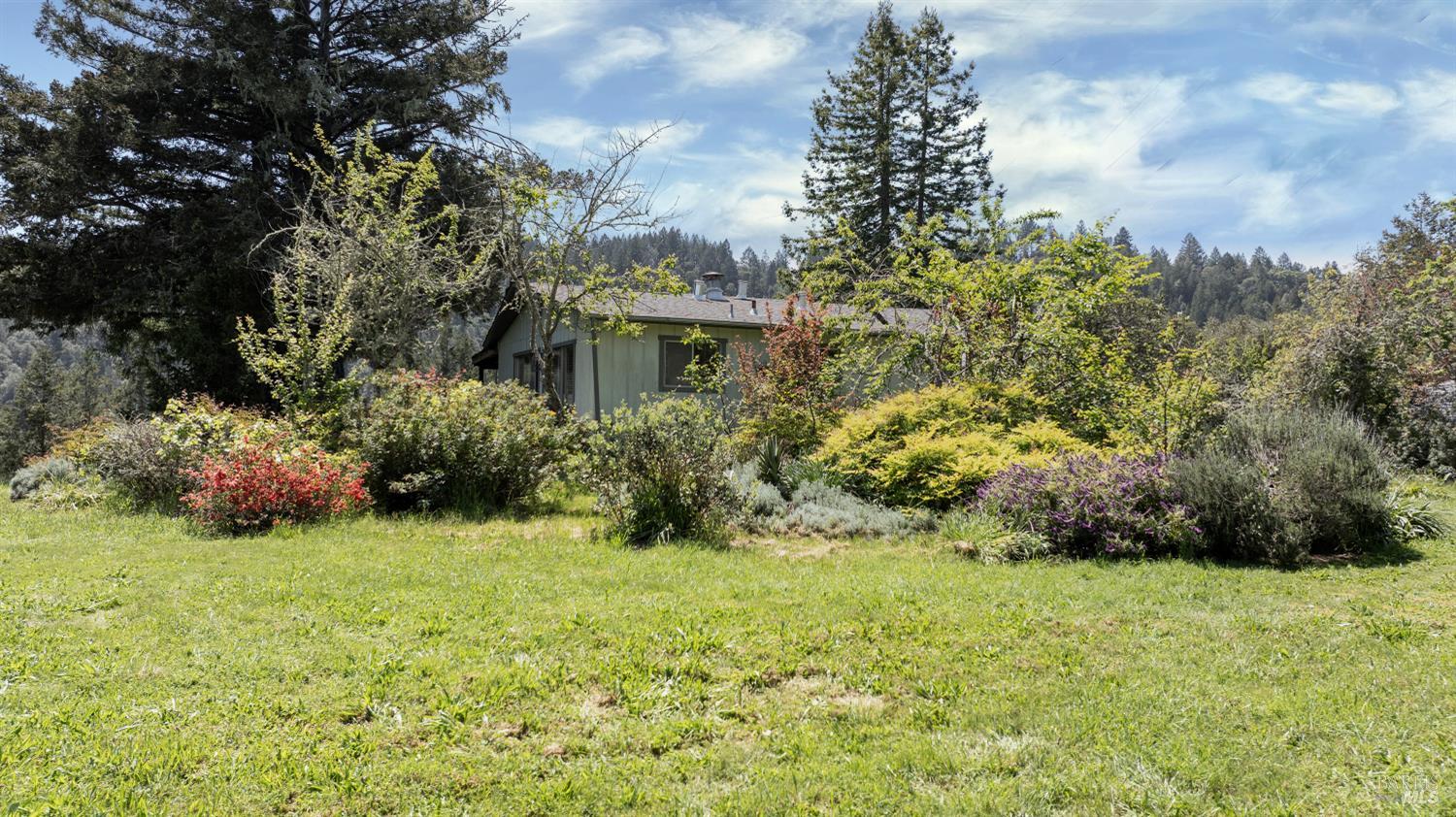 10957 Westside Road Healdsburg, CA 95448 - Photo 15 of 30 a view of a garden with a house