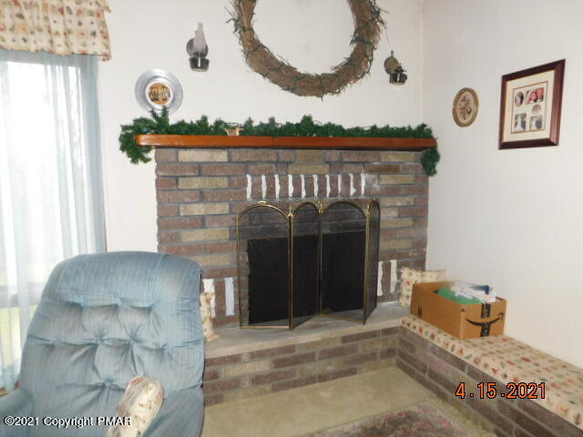 313 Orchard Road Swiftwater, PA 18370 - Photo 17 of 40 Brick Fireplace