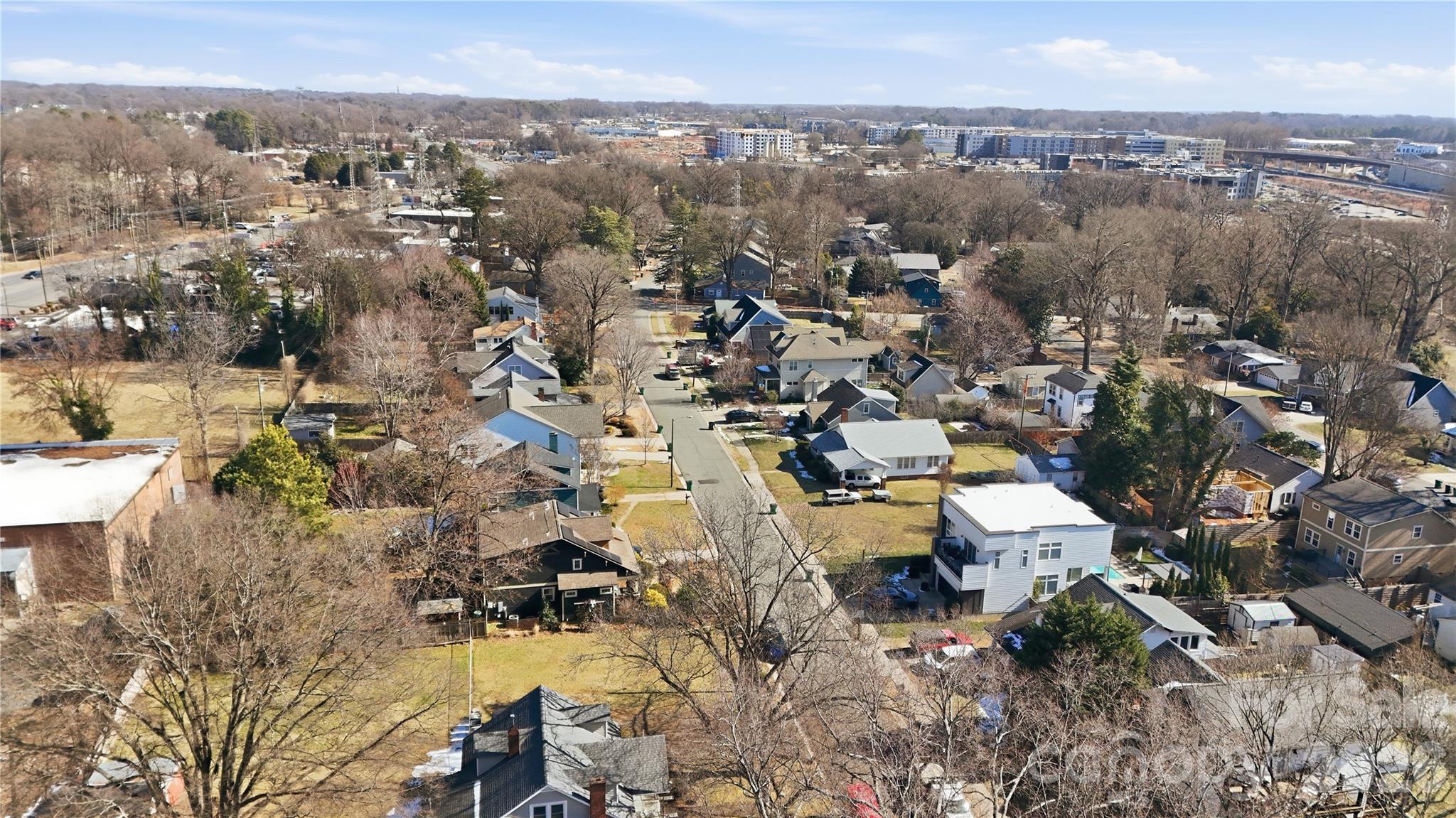 3309 Ritch Avenue Charlotte, NC 28206 - Photo 22 of 25 an aerial view of a city with lots of residential buildings