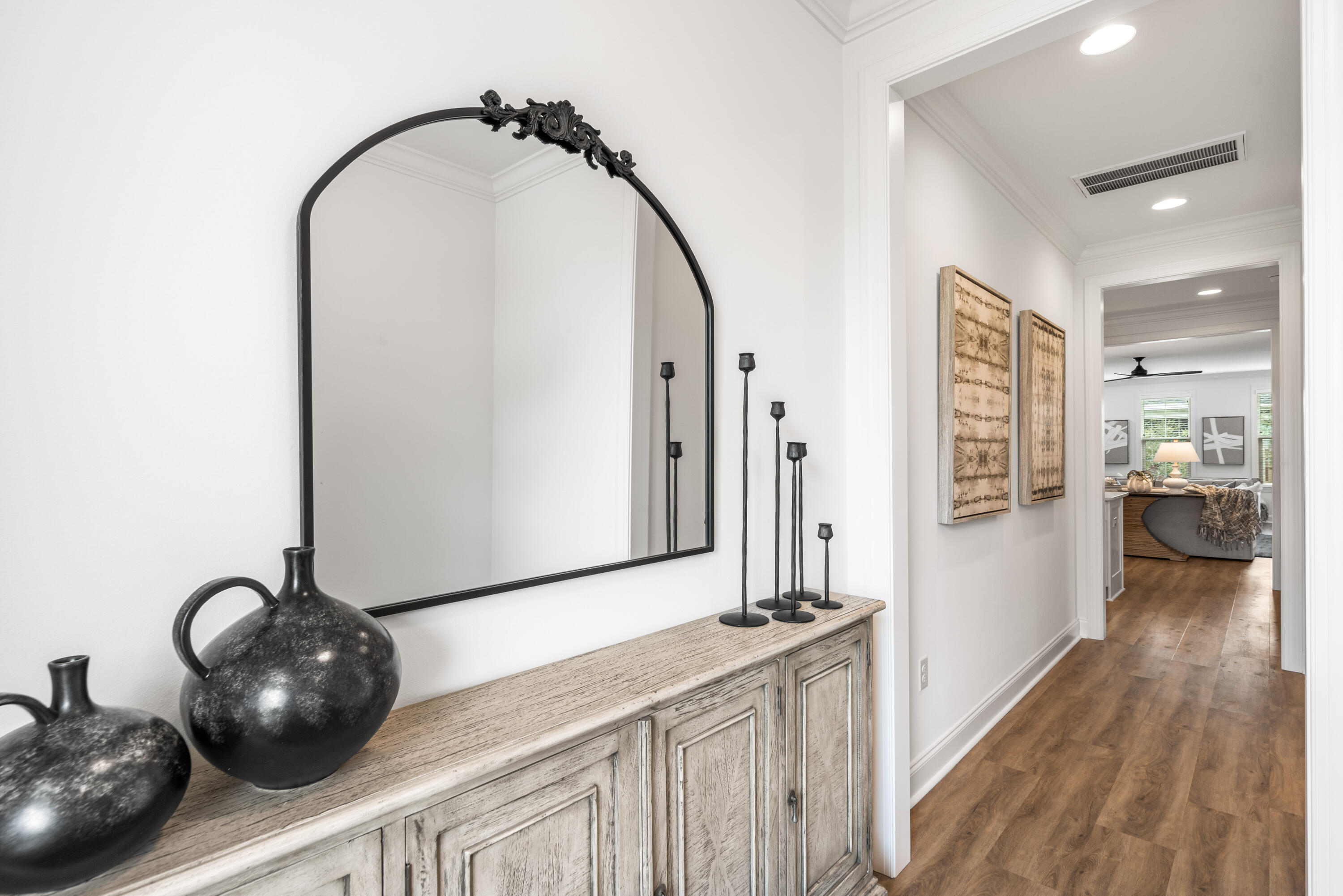 99 Roundwood Dr Inlet Beach Inlet Beach, FL 32461 - Photo 19 of 24 a view of a hallway to a room and wooden floor