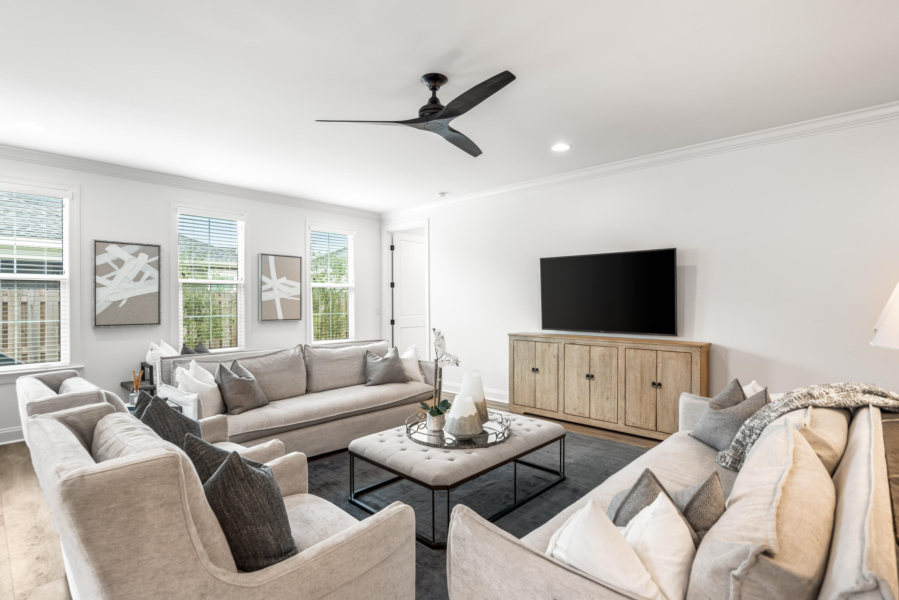 99 Roundwood Dr Inlet Beach Inlet Beach, FL 32461 - Photo 3 of 24 a living room with furniture and a flat screen tv
