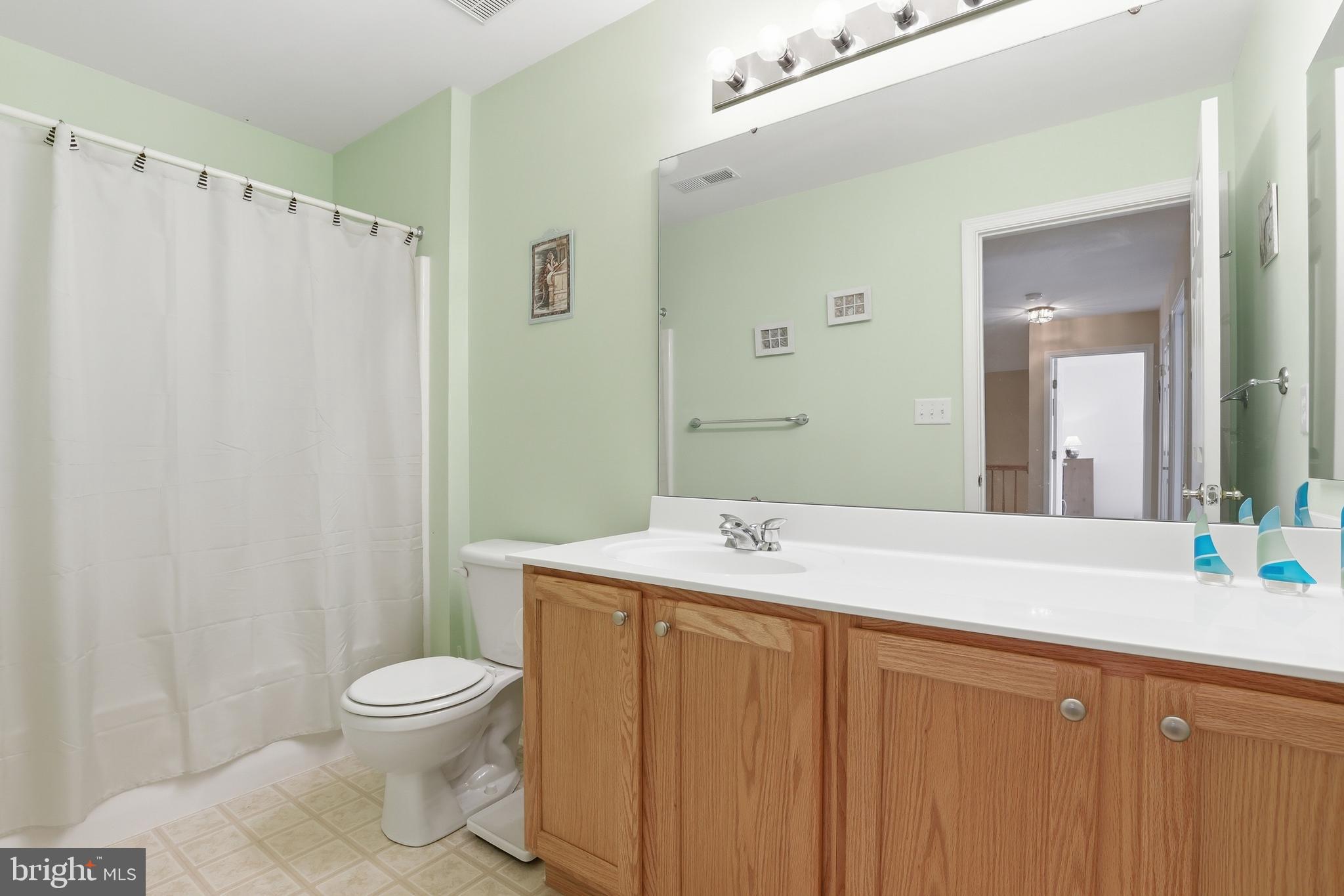 40 Brighton Street Ocean View, DE 19970 - Photo 29 of 38 a bathroom with a sink a toilet a mirror and shower
