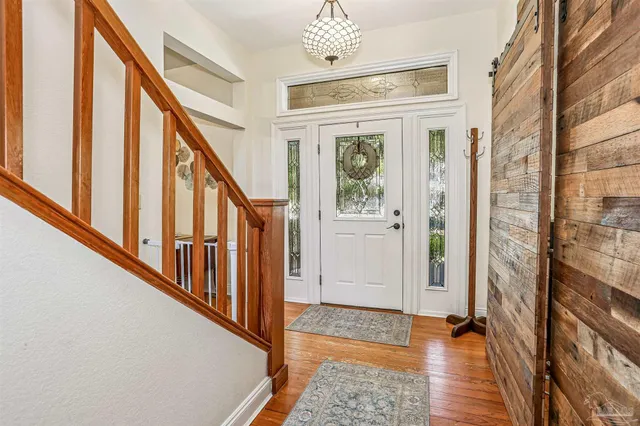 a view of an entryway