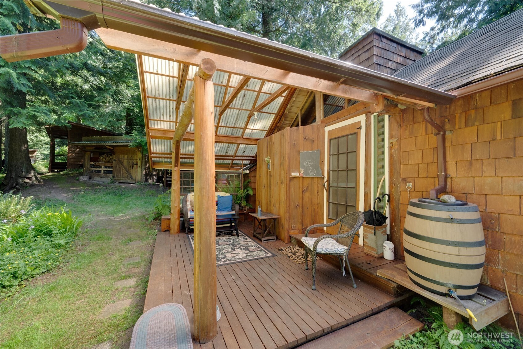 4315 Nordum Road Everson, WA 98247 - Photo 12 of 40 a backyard of a house with outdoor seating
