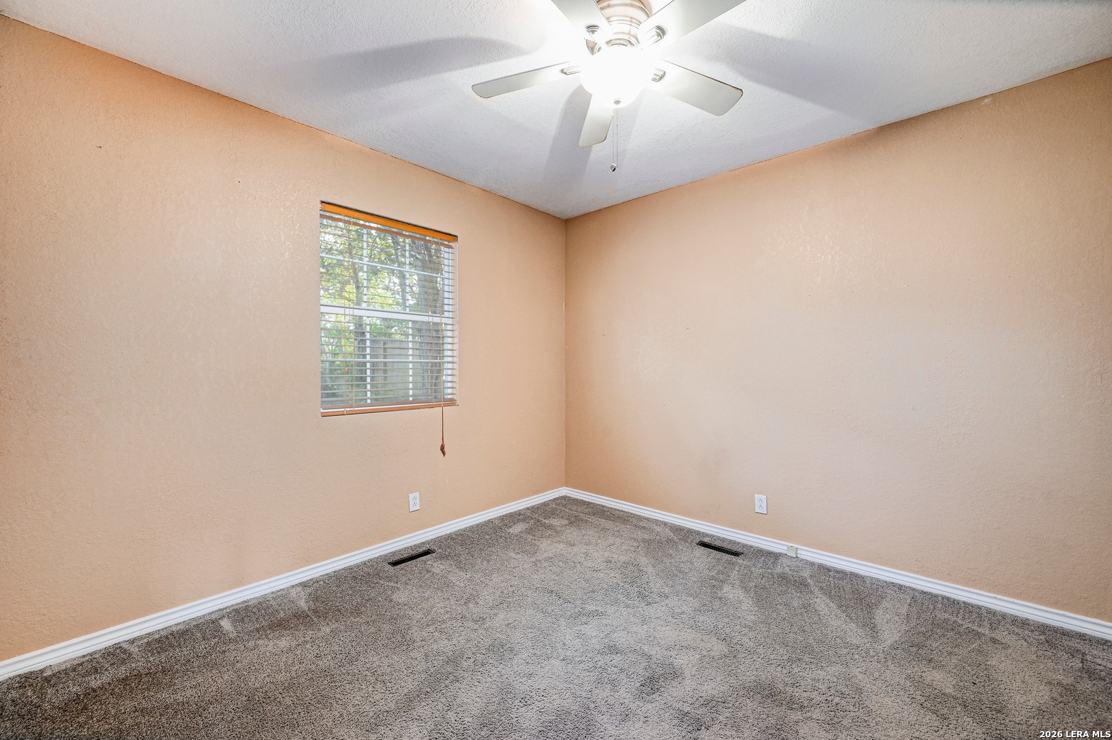 1125 Highpoint Lane Spring Branch, TX 78070 - Photo 17 of 25 an empty room with a chandelier fan and windows