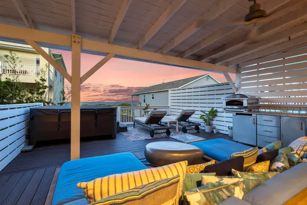 a bedroom with a bed and a view of bathroom